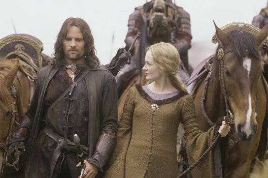 Aragorn and Eowyn in The Lord of the Rings:  The Two Towers