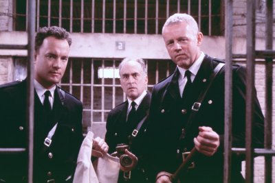 Tom Hanks, Jeffrey DeMunn and David Morse as the prison guards