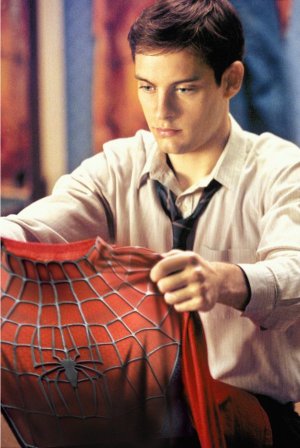 Peter Parker (Tobey Maguire) is Spider-Man