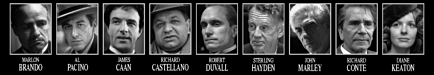 the cast of The Godfather